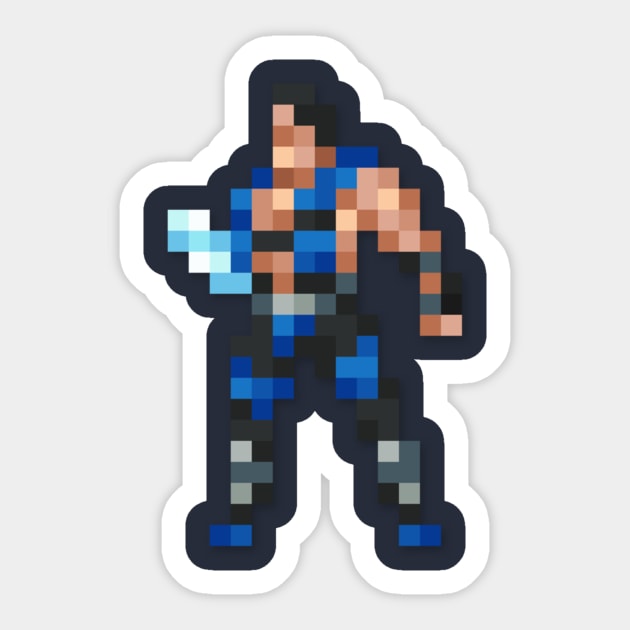 Sub-Zero low-res pixelart Sticker by JinnPixel